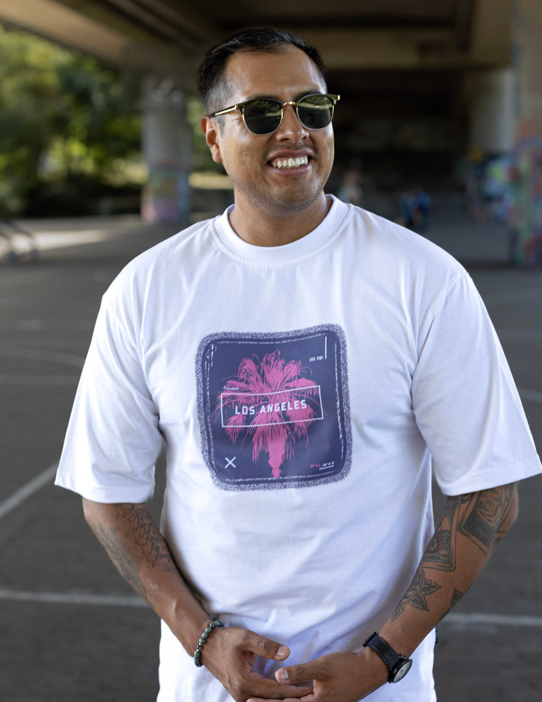 Los Angeles Vintage Tee White